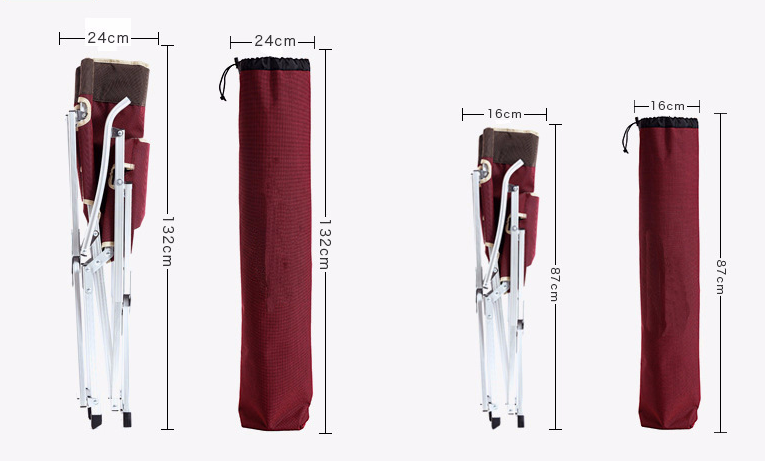 Dachuang Klappstuhl aus Aluminium für Camping, Picknick, Strandangeln