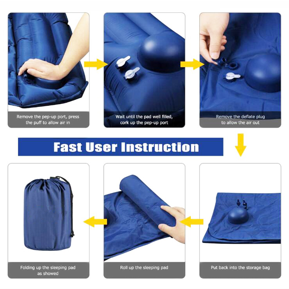 Outdoor Camping Schlafen Luftmatratze Bett mit Kissen