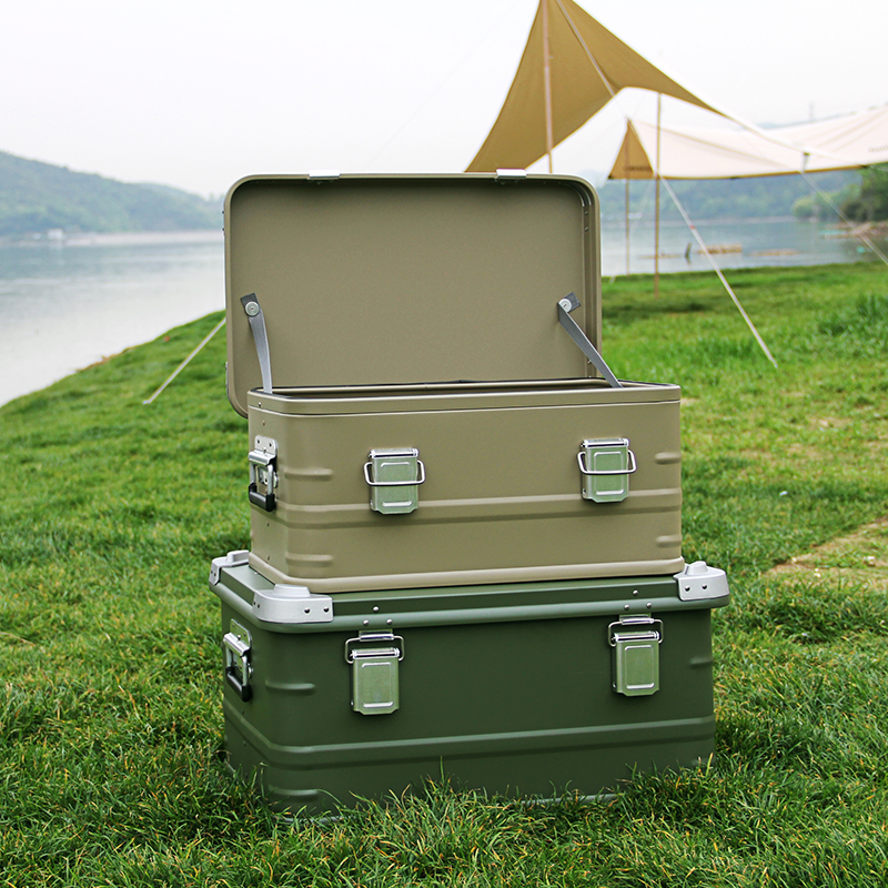 Aluminium-Campingboxen und -Behälter für Outdoor-Autoreisen