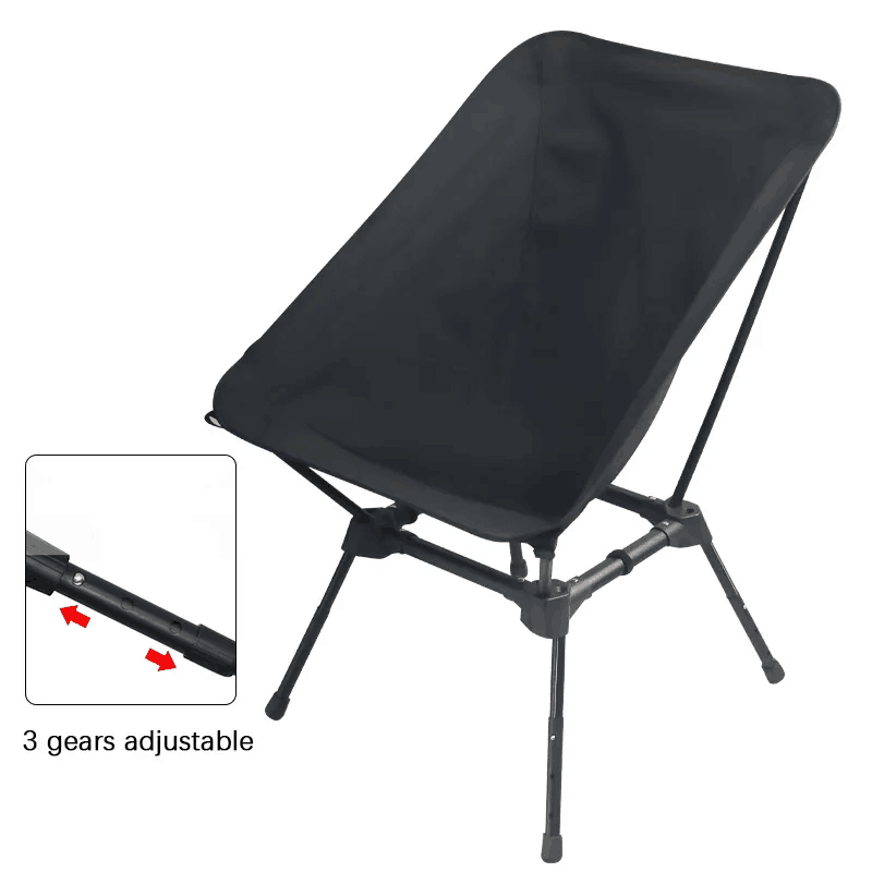 3-Gang verstellbarer Aluminium-Klapp-Campingstuhl