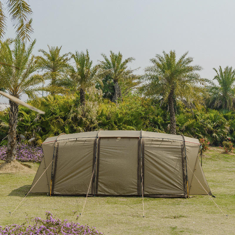 Doppelschichtiges Luxus-Glamping-Tunnelzelt für Familiencamping