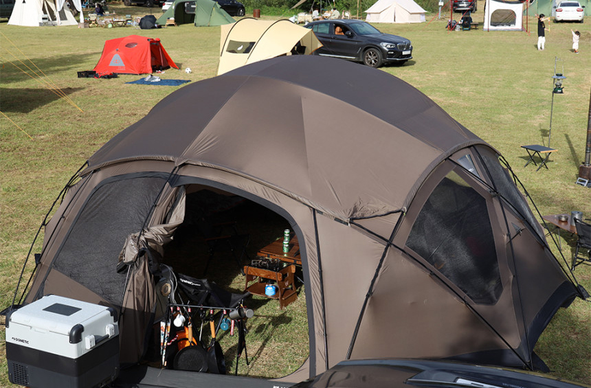 Hemisphere Kuppelzelt für Outdoor-Camping, Events und Festivals